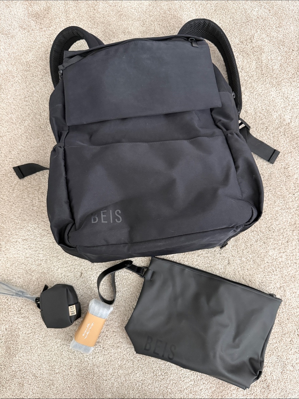 BEIS Black Diaper Backpack